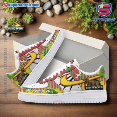 Jurassic World Life Finds A Way Air Force Shoes-a sH8qtrX