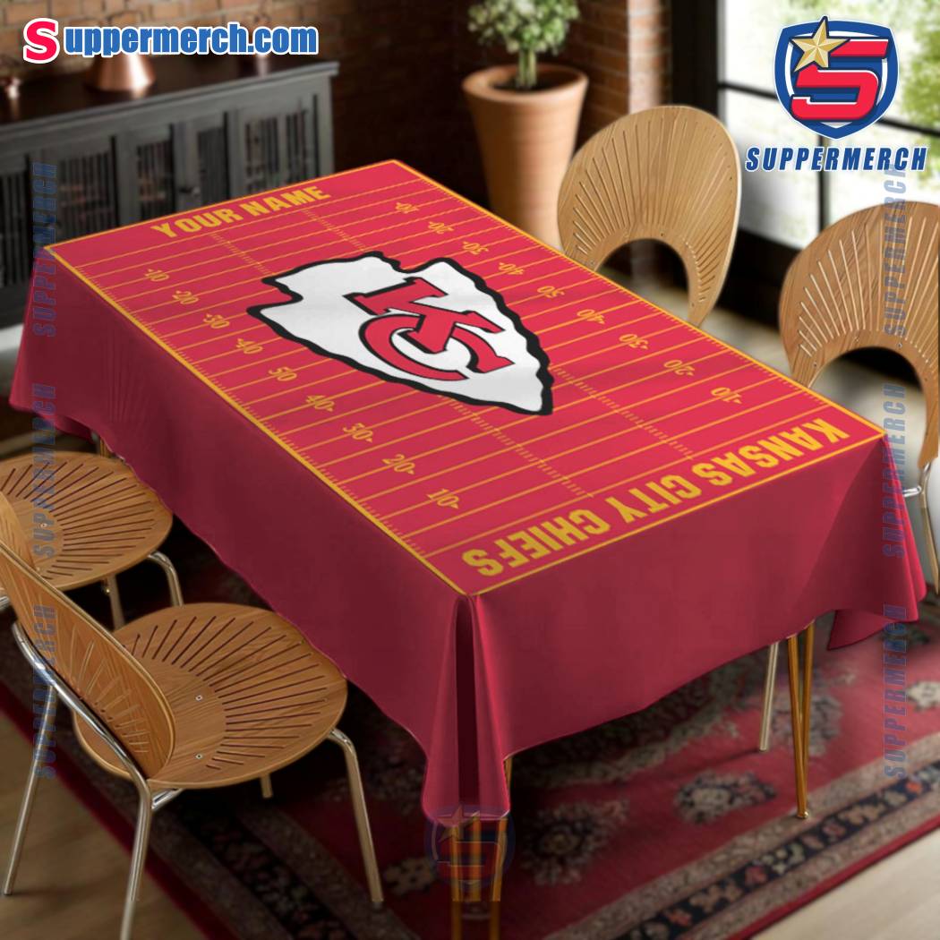 Kansas City Chiefs Field Personalized Tablecloth-a 0D1J2GY