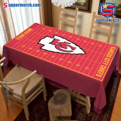 Kansas City Chiefs Field Personalized Tablecloth 5mpPguy