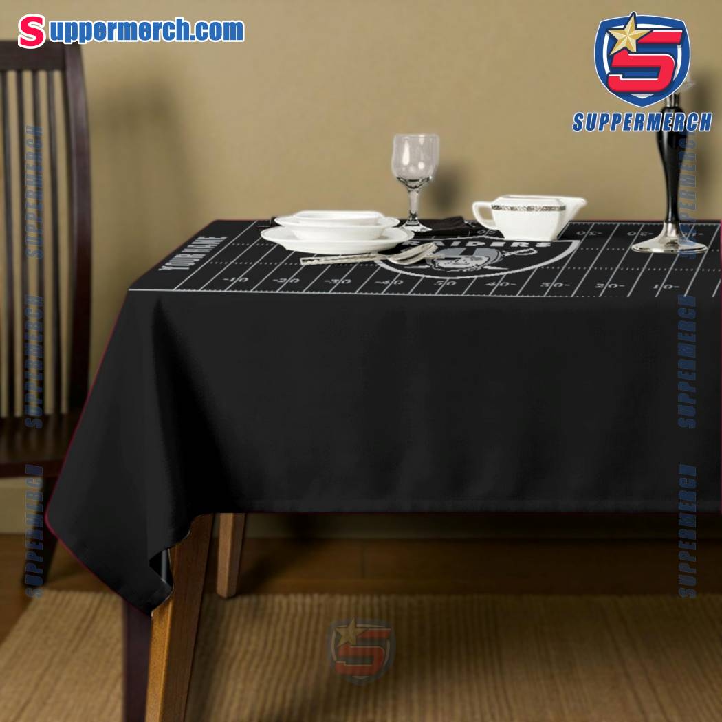 Las Vegas Raiders Field Personalized Tablecloth-b ixBAMZT