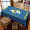 Los Angeles Rams Field Personalized Tablecloth Srhf2pB
