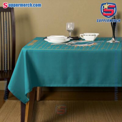 Miami Dolphins Field Personalized Tablecloth-a f9WMQYZ