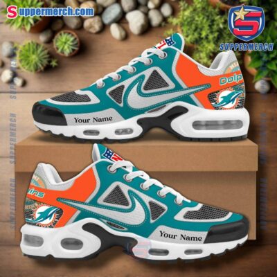 Miami Dolphins NFL Team Personalized TN Sport Shoes 0X4UaJe