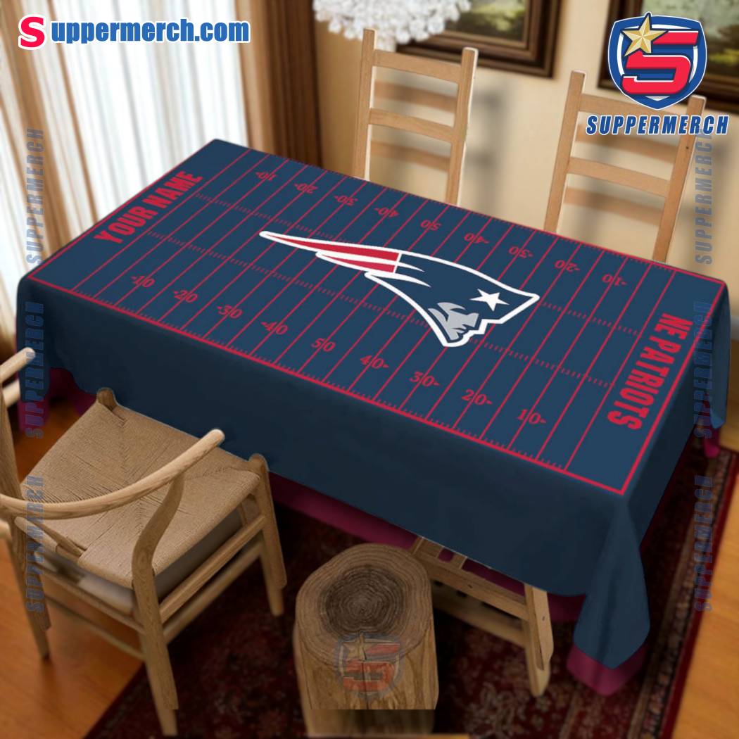 New England Patriots Field Personalized Tablecloth 4VefI3O