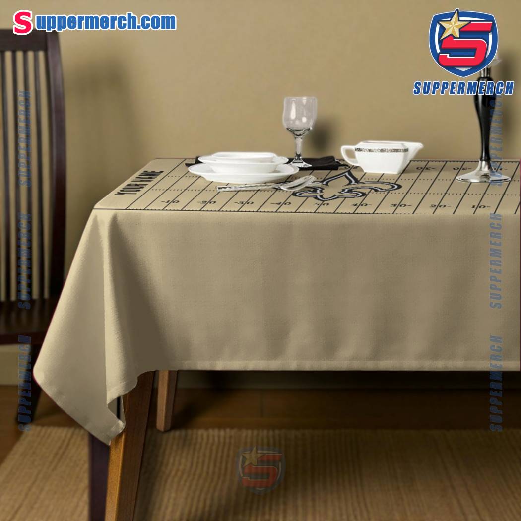 New Orleans Saints Field Personalized Tablecloth-b UHS6LrT