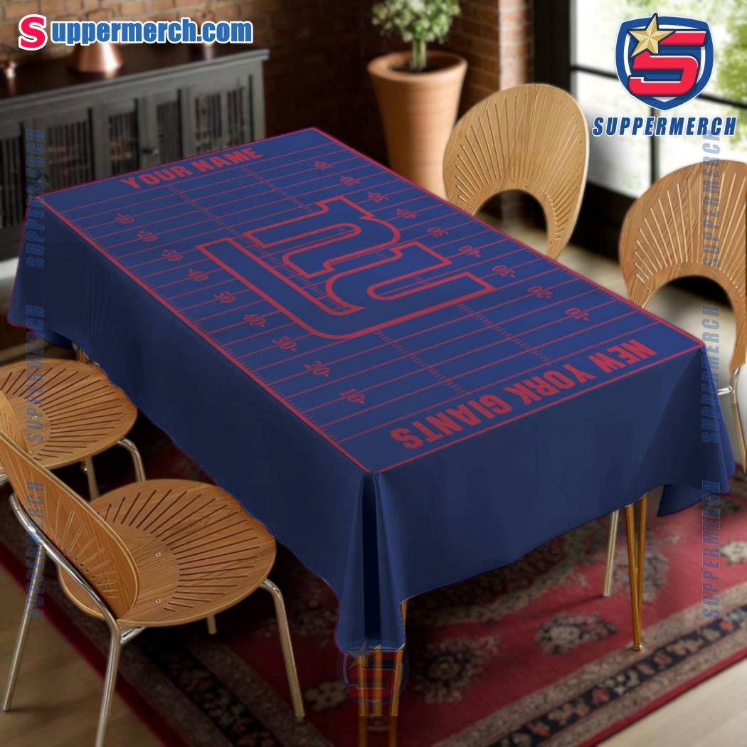 New York Giants Field Personalized Tablecloth-a zcGAb5s