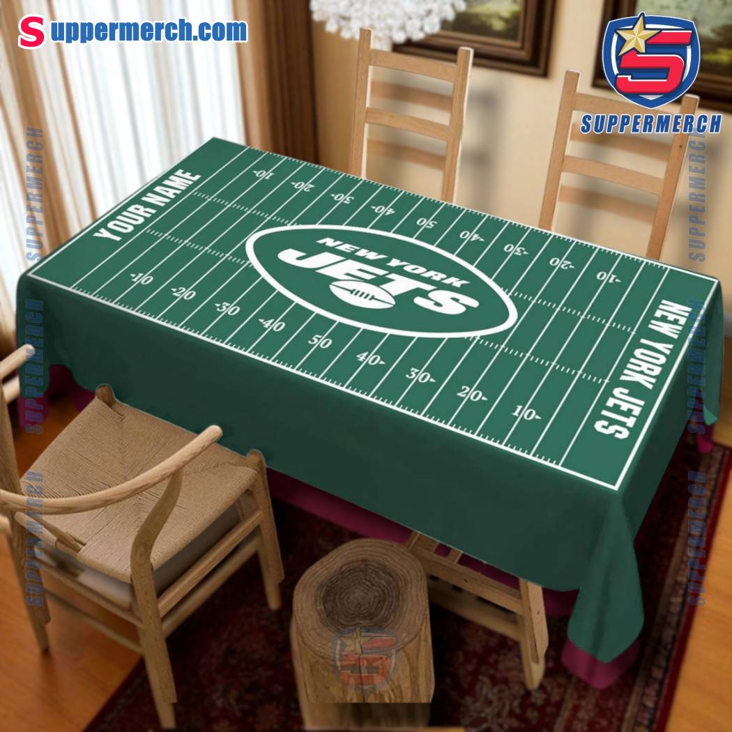 New York Jets Field Personalized Tablecloth Kk2YAv5