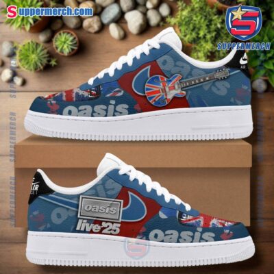 Oasis Union Flag Live '25 Air Force Shoes 1SY03bg