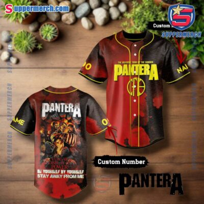 Pantera The Heaviest Tour Of The Summer Vulgar Display Of Power Personalized Baseball Jersey 2Ricpen
