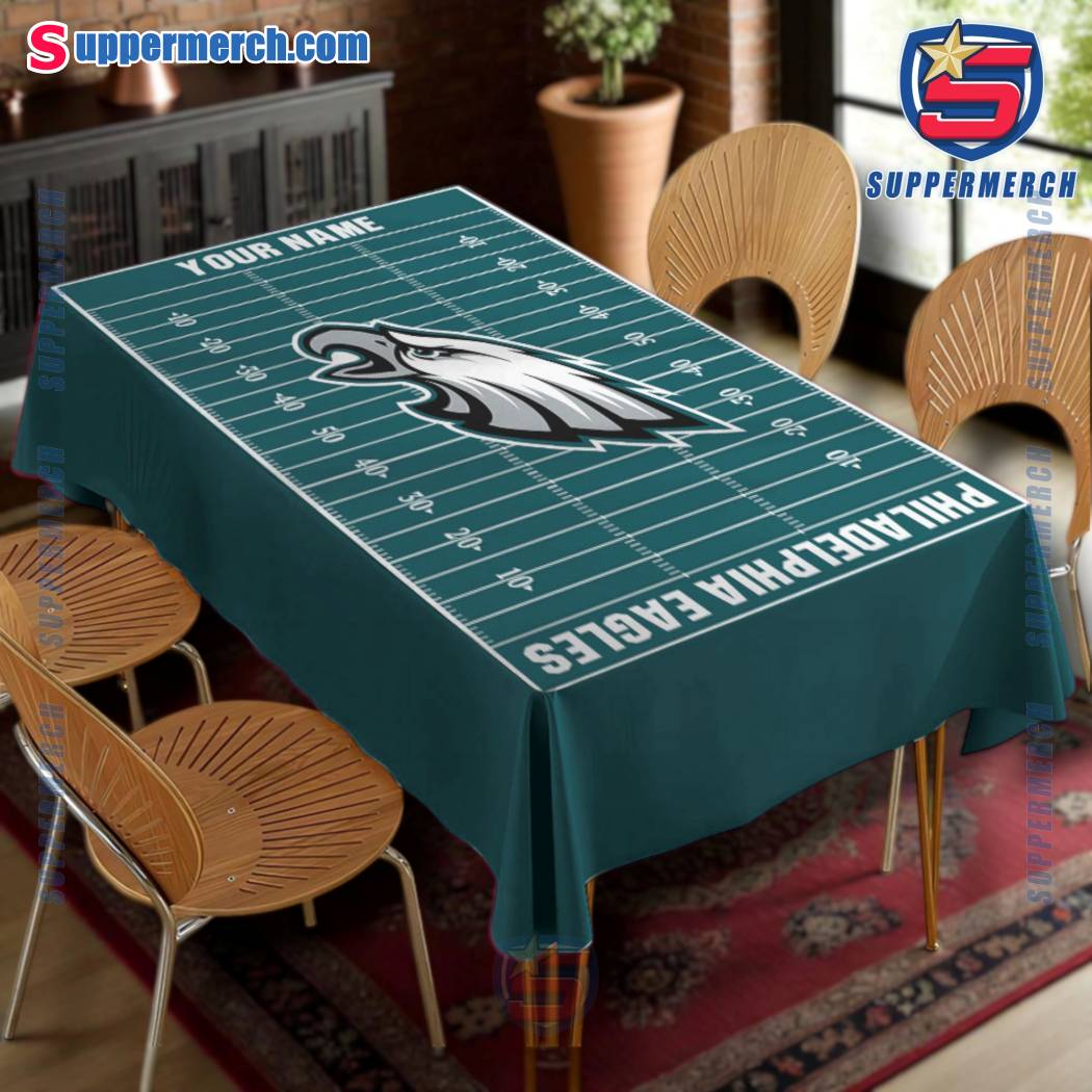 Philadelphia Eagles Field Personalized Tablecloth-b V73IrTO