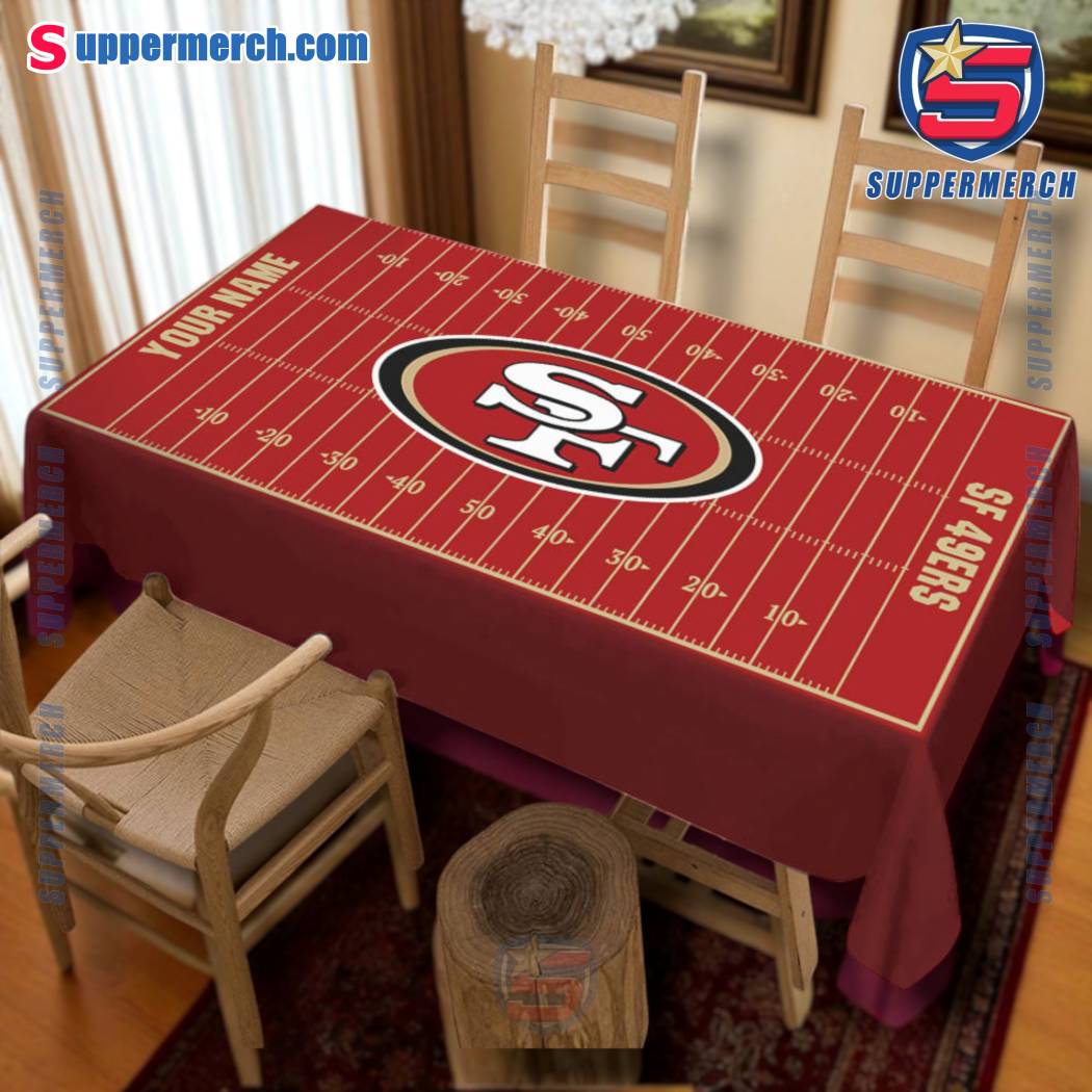 San Francisco 49ers Field Personalized Tablecloth Tnqv9Wk
