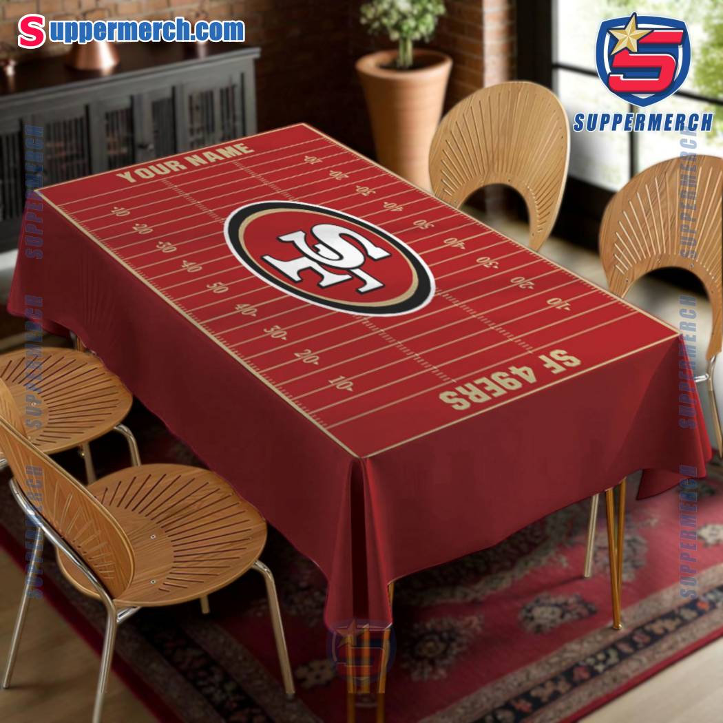 San Francisco 49ers Field Personalized Tablecloth-a Us7MciE