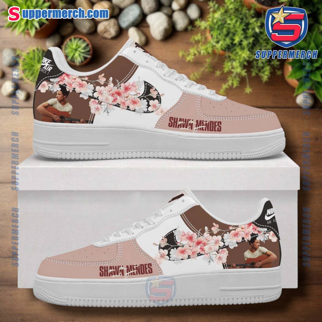 Shawn Mendes Cherry Blossoms Air Force Shoes bYHiU4j
