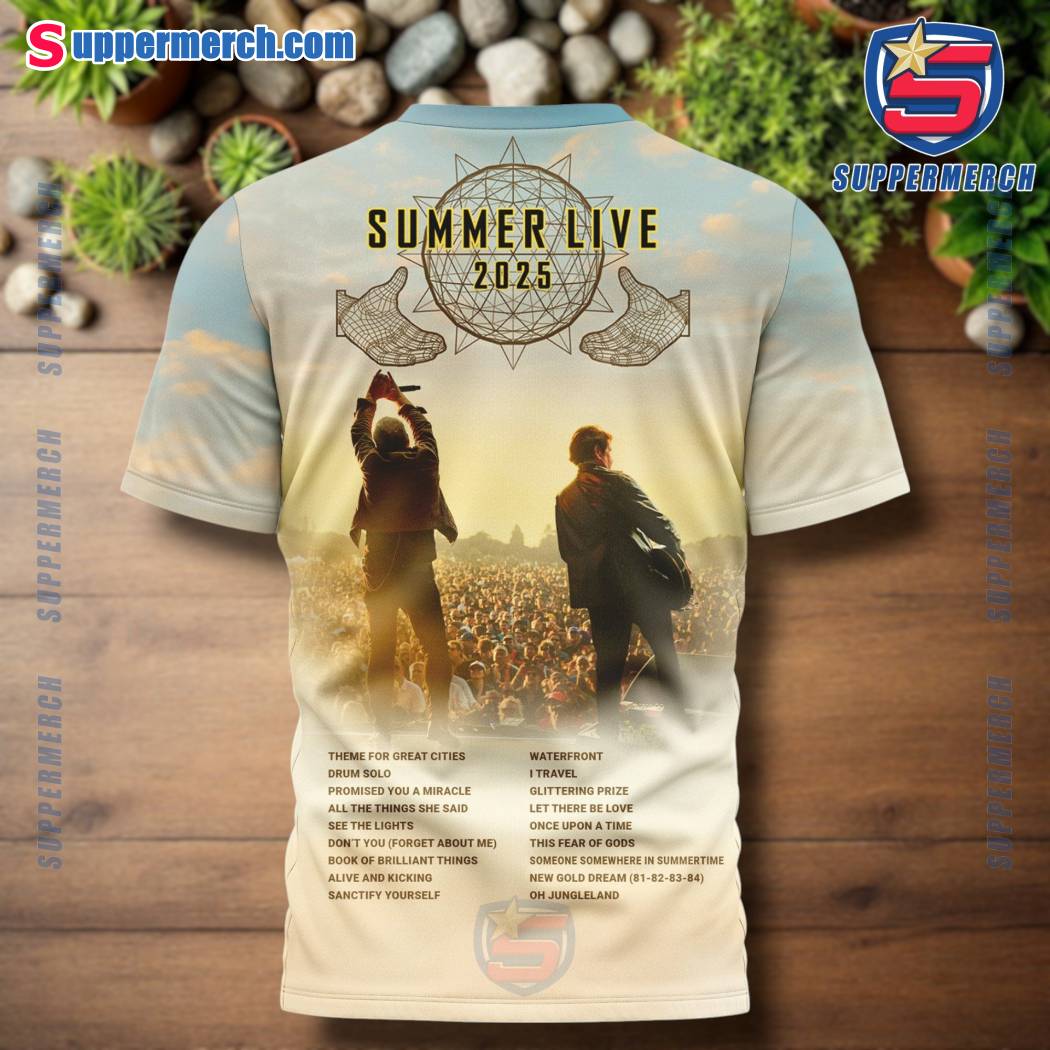 Simple Minds Summer Live 2025 Setlists Shirt-a w1ixRBt
