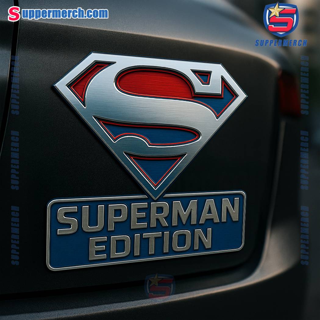 Superman Edition Laser Engraved Car Badge-a JWAftBE