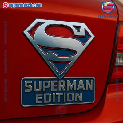 Superman Edition Laser Engraved Car Badge 2w7zX89