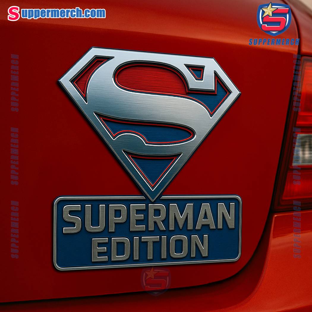 Superman Edition Laser Engraved Car Badge 2w7zX89