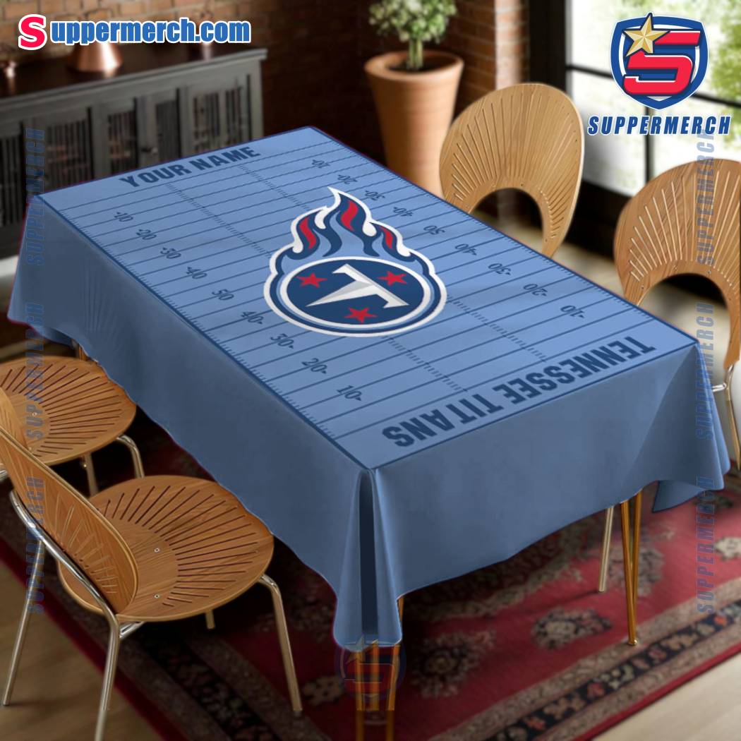 Tennessee Titans Field Personalized Tablecloth-b 3qP8kBZ