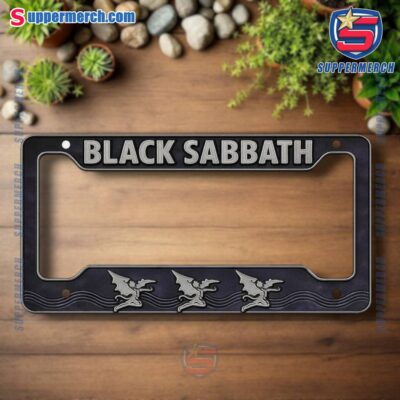 Black Sabbath License Plate Frame qktn0m5