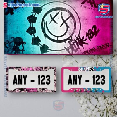 Blink-182 License Plate Frame 3oTmVli