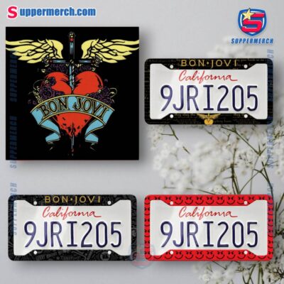 Bon Jovi License Plate Frame mfAihgs