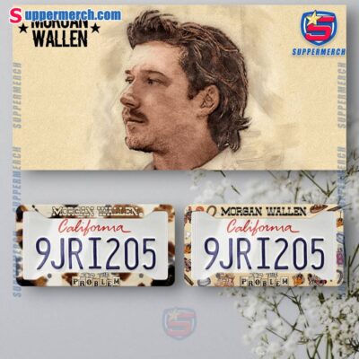 Morgan Wallen I'm The Problem License Plate Frame mpSC2dP