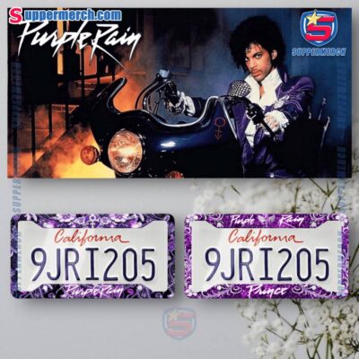 Prince Purple Rain License Plate Frame f2s4QDj