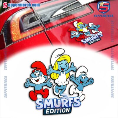 Smurfs Edition Laser Engraved Car Badge sRNopl5
