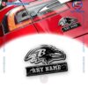 Baltimore Ravens Personalized Laser Engraved Car Badge W6LDB7r