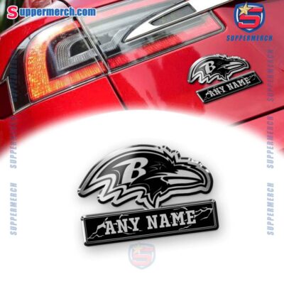 Baltimore Ravens Personalized Laser Engraved Car Badge W6LDB7r