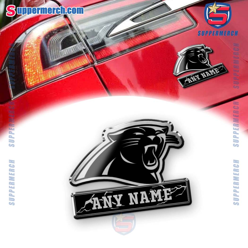 Carolina Panthers Personalized Laser Engraved Car Badge Ya3bnSZ