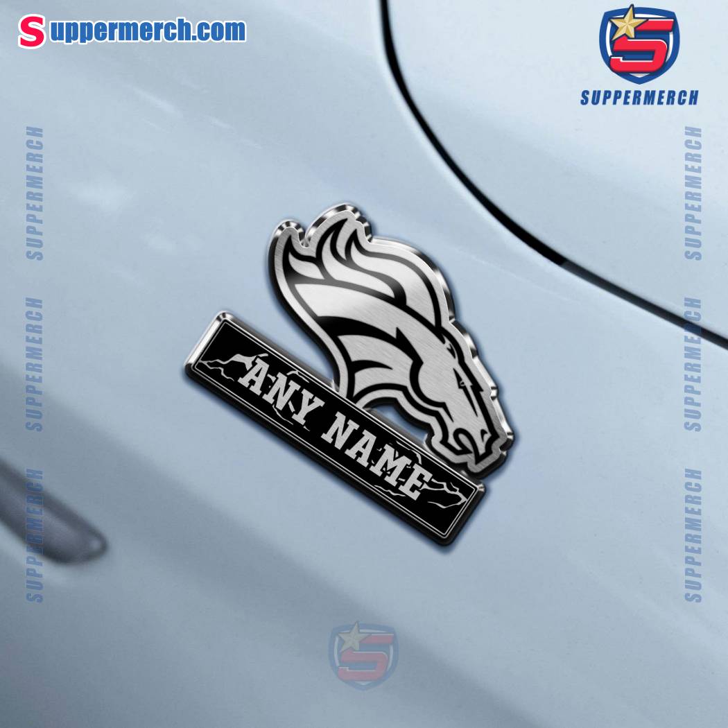 Denver Broncos Personalized Laser Engraved Car Badge-b UIeRkOj