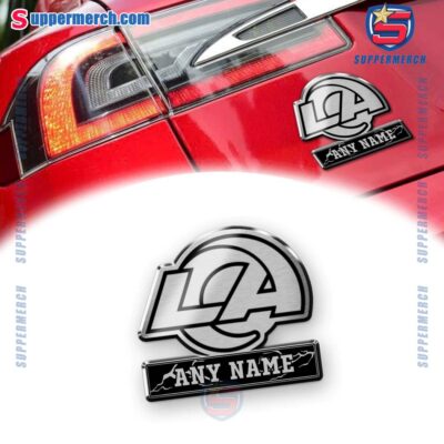 Los Angeles Rams Personalized Laser Engraved Car Badge a3byrmI
