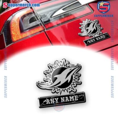 Miami Dolphins Personalized Laser Engraved Car Badge nqc6UDg