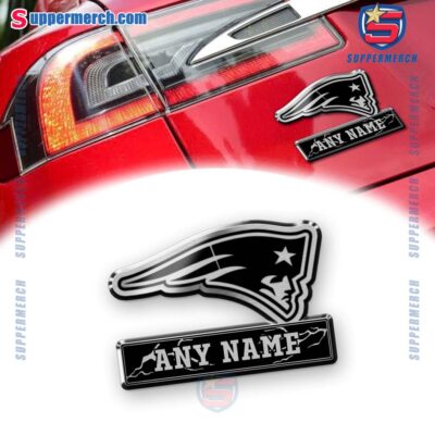 New England Patriots Personalized Laser Engraved Car Badge 8BzDIGR