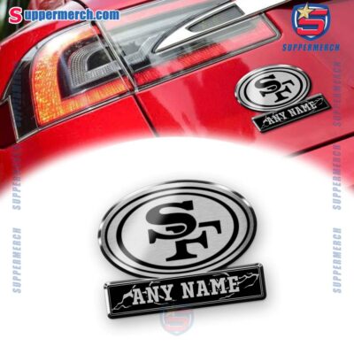 San Francisco 49ers Personalized Laser Engraved Car Badge EitLG1z