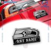Seattle Seahawks Personalized Laser Engraved Car Badge xfetKSF