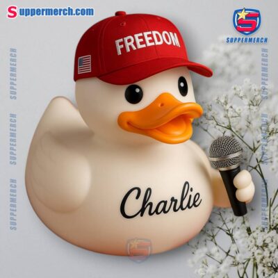 Charlie Kirk Freedom Rubber Duck okyt9hK