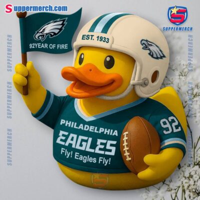 Philadelphia Eagles Raise The Flag 92 Years Of Fire Rubber Duck U0cfD9x