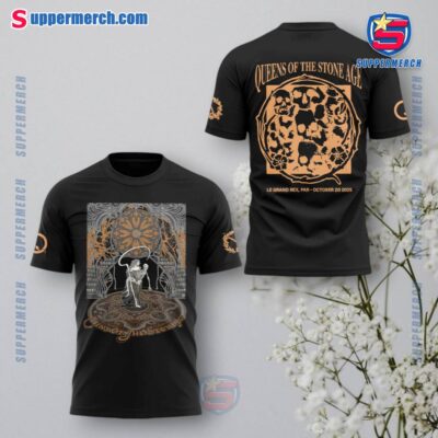 Queens Of The Stone Age Paris 2025 Tour T-shirt-a TM9wkvS
