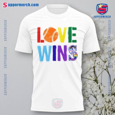 Seattle Mariners Love Wins T-shirt-a gYZaAyh